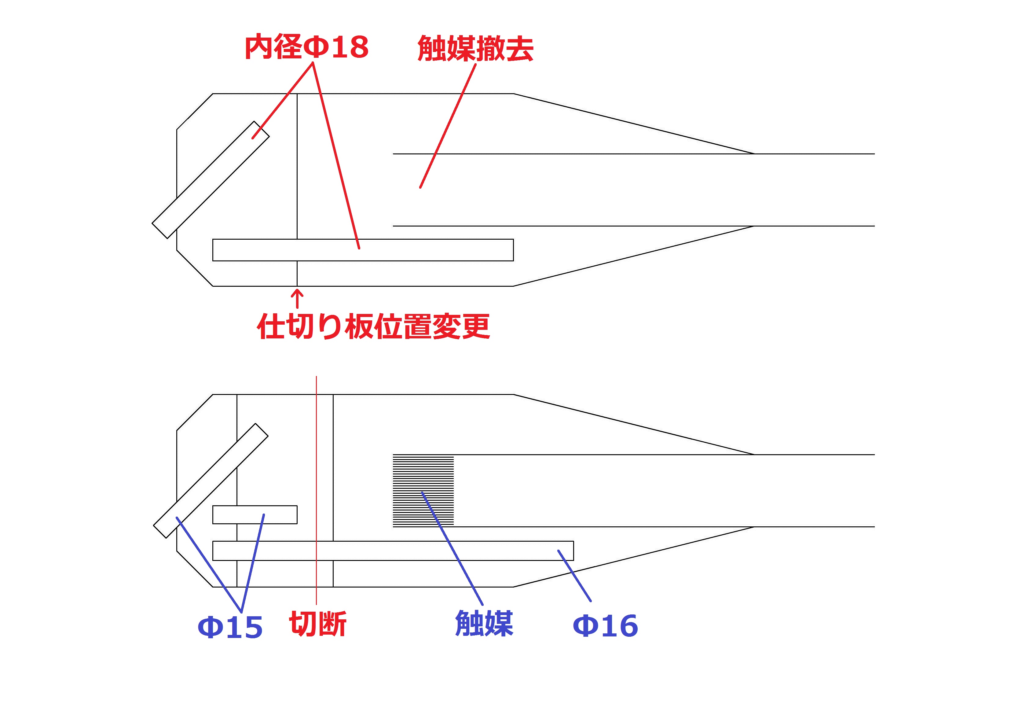 アドレス110 純正ノーマルマフラー改造: いまさら、2st アドレス110 (CF11A)